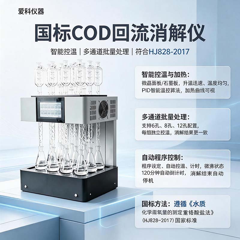 智能COD恒温加热器如何提升水质检测效率与准确性？