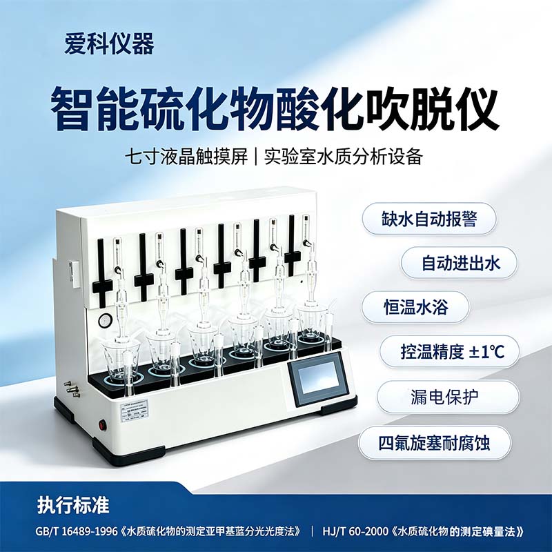 水质硫化物酸化吹气仪如何提升检测效率与准确度？